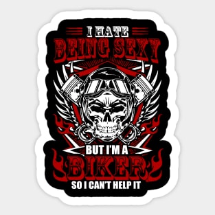 Biker Cool Design Sticker